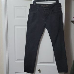 AE faded black/charcoal skinny jeans (33/30)